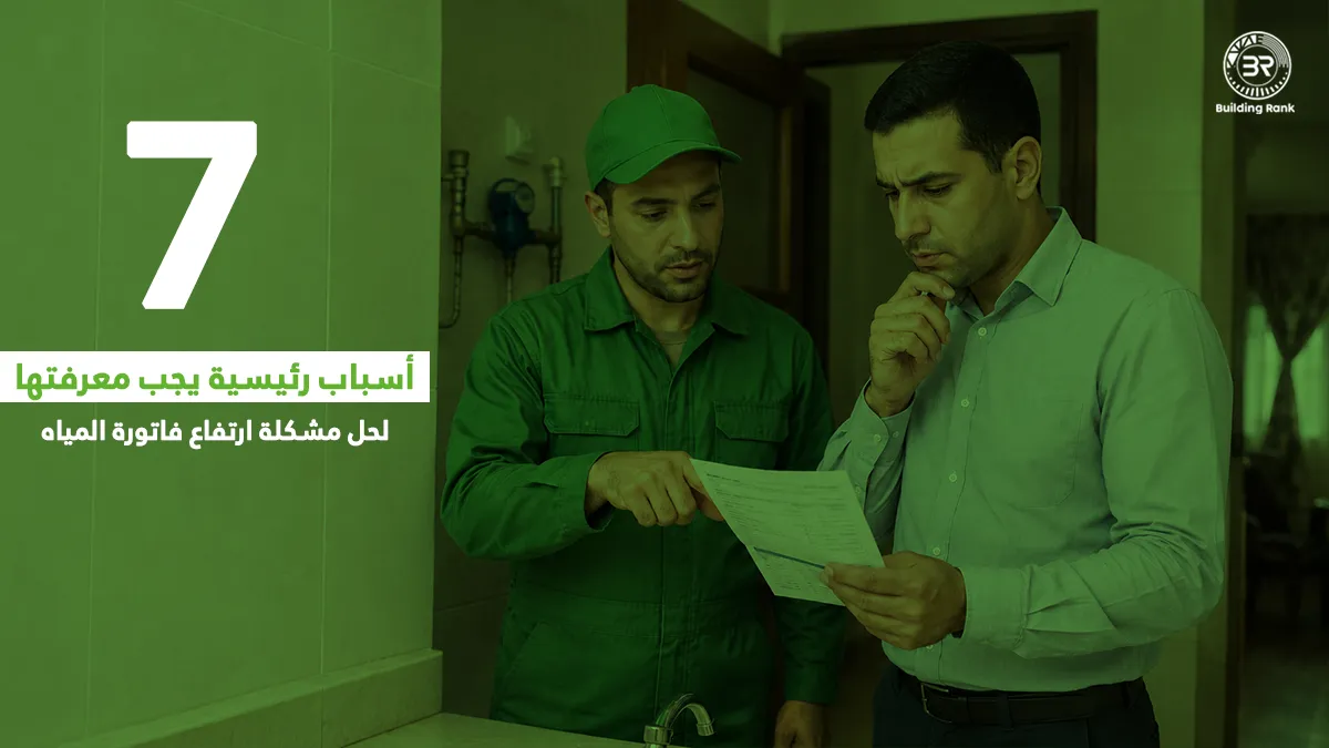 حل مشكلة ارتفاع فاتورة المياه