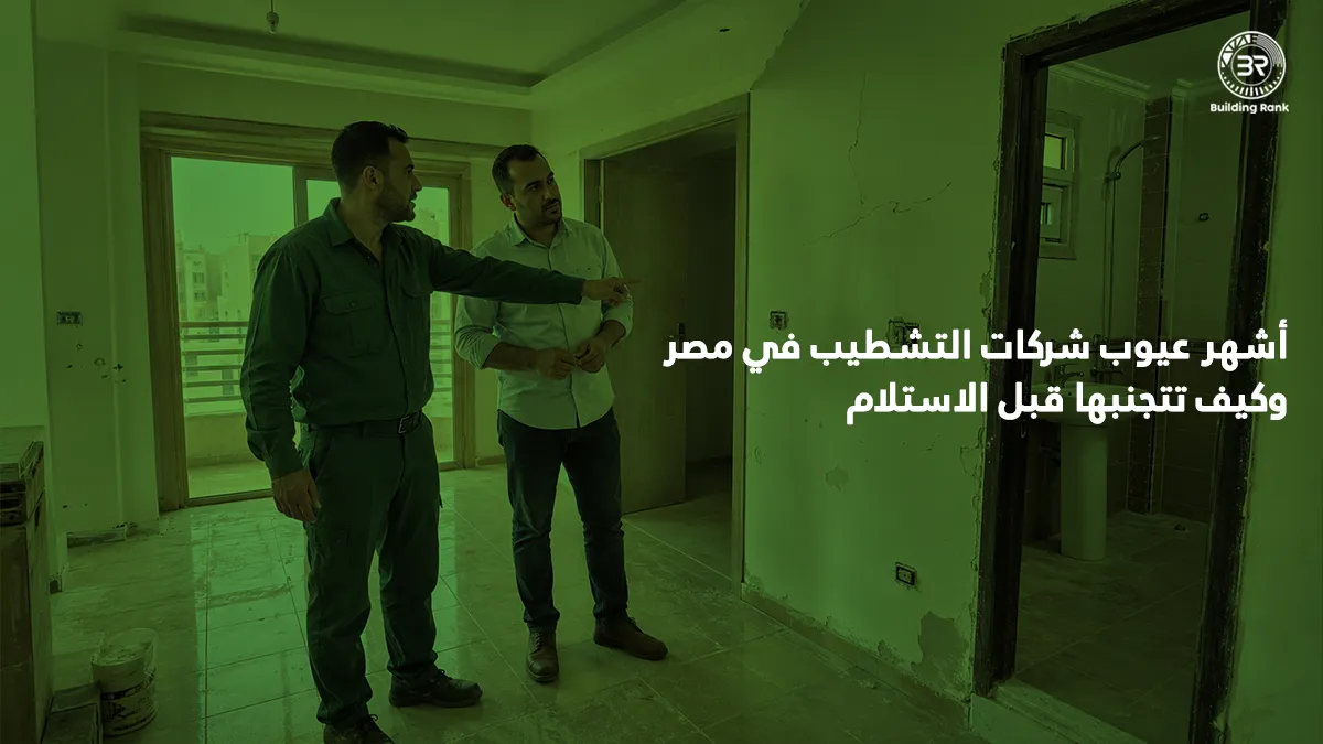 عيوب شركات التشطيب