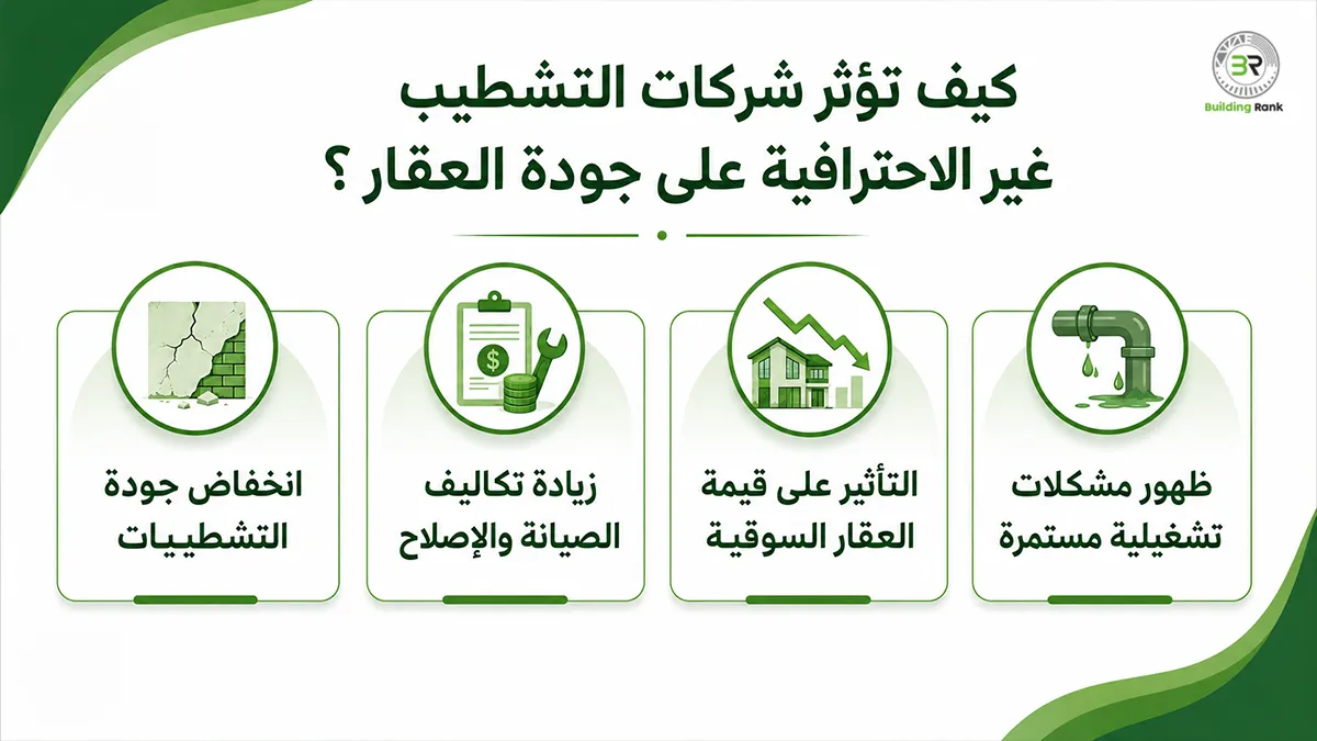 عيوب شركات التشطيب