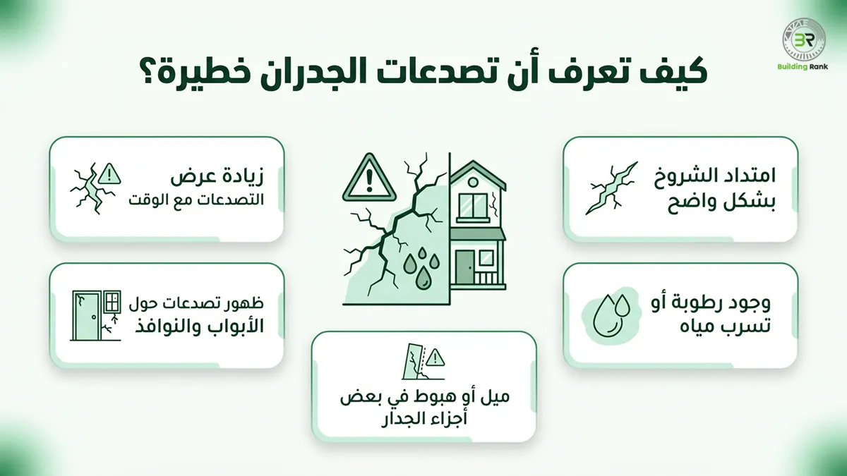 سبب تصدعات الجدران