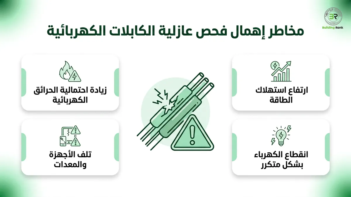 فحص عازلية الكابلات الكهربائية